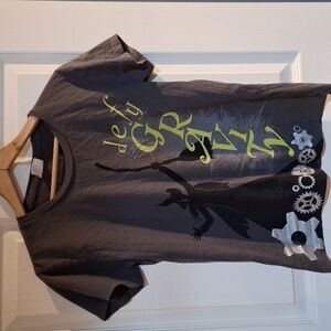 Gray Defy Gravity Wicked Tee Shirt Large